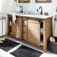 Lavabo doble Montcourt | marrón | Alto/Ancho/P aprox. 87/152/60 cm Unkategorisiert online kaufen Lavabo doble Montcourt | marrón | Alto/Ancho/P aprox. 87/152/60 cm Unkategorisiert online kaufen