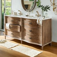 Mueble de lavabo doble Autumnwood | marrón/blanco | Alto/Ancho/P aprox. 86/160/60 cm Unkategorisiert online kaufen Mueble de lavabo doble Autumnwood | marrón/blanco | Alto/Ancho/P aprox. 86/160/60 cm Unkategorisiert online kaufen