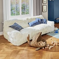 Sofá para niños Cerveteri | crema | Alto/Ancho/P aprox. 70/185/110 cm Unkategorisiert online kaufen