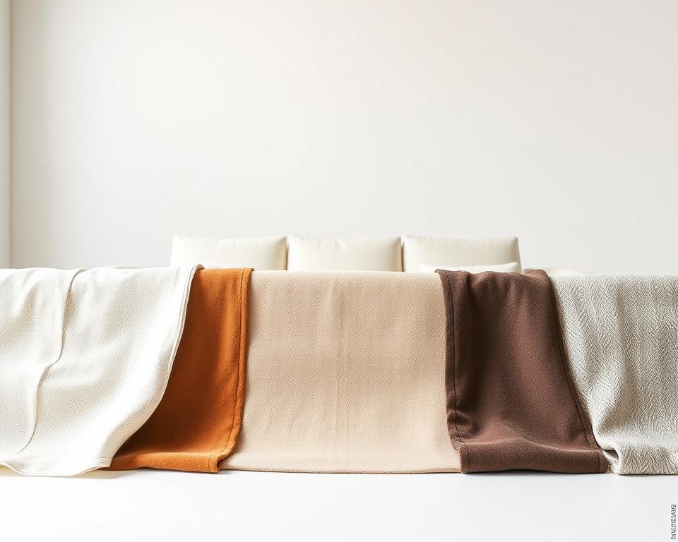 Comparativa de telas naturales y sintéticas para sofá