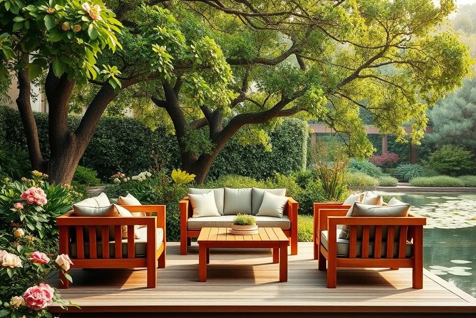 Por qué elegir madera de teca para muebles de jardín