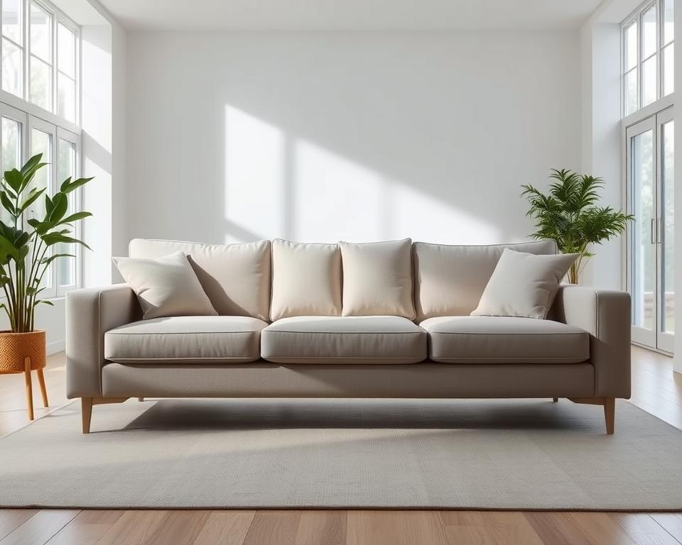 Sofá de microfibra moderno y económico