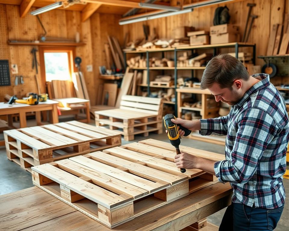 Técnicas de ensamblaje de palets para muebles de jardín Técnicas de ensamblaje de palets para muebles de jardín