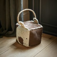 Tope de puerta Ovilen | marrón/crema | Alto/Ancho/P aprox. 20/20/20 cm